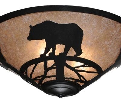 Bear on the Loose Flushmount Ceiling Light