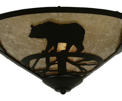 Bear on the Loose Flushmount Ceiling Light