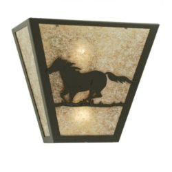Wild Horse Left Wall Sconce