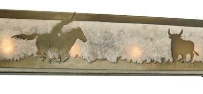 Cowboy and Steer Bath Vanity