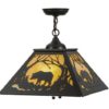 Grizzly Bear at Dawn Pendant Light