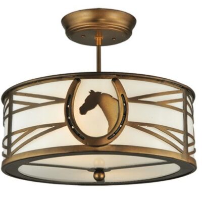 Horseshoe Semi-Flushmount Ceiling Light