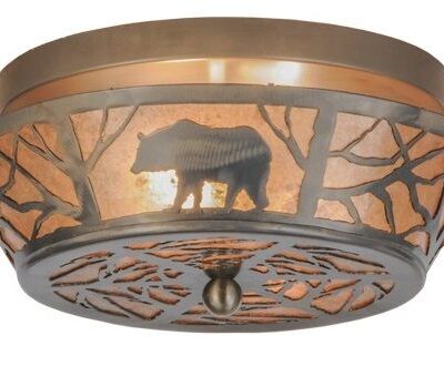Bear on the Loose Flushmount Ceiling Light