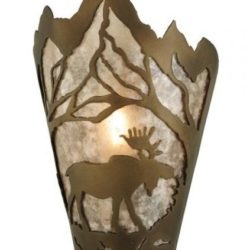 Moose at Dawn Right Wall Sconce