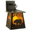 Stillwater Grizzly Bear Hanging Wall Sconce