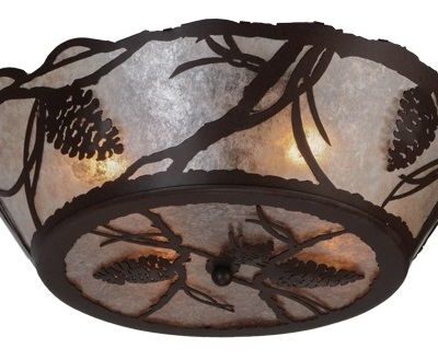 Meyda Pinecone Flushmount Ceiling Light