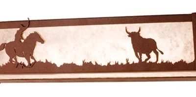 Meyda Cowboy and Steer Bath Vanity