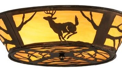 Deer on the Loose Flushmount Ceiling Light