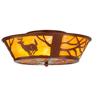 Deer on the Loose Flushmount Ceiling Light