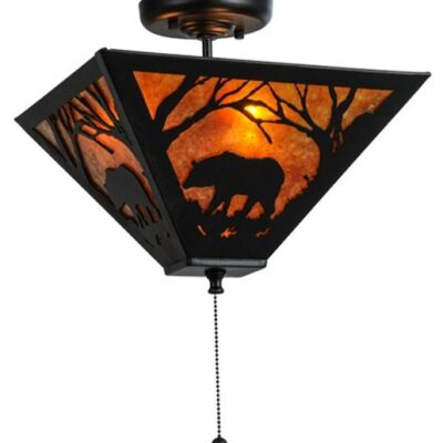 Bear at Dawn Flushmount Ceiling Light