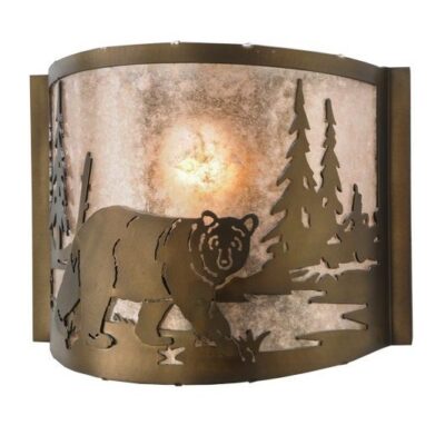 Northwoods Bear at Lake Wall Sconce