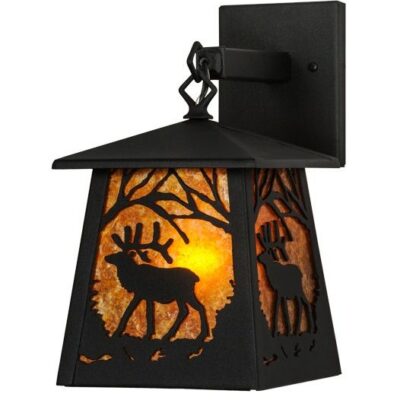 Elk at Dawn Hanging Wall Sconce