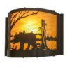 Bear at Lake Wall Sconce