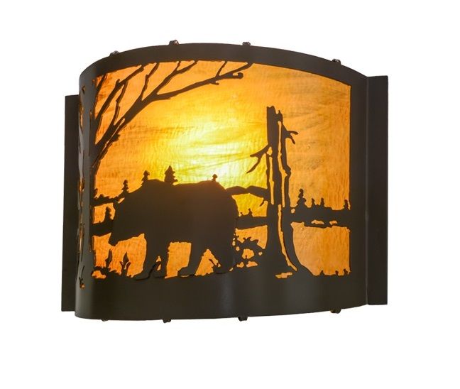 Bear deals wall sconce