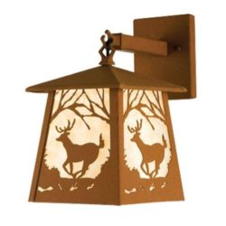 Deer at Dawn Hanging Wall Sconce