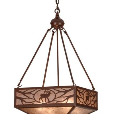 Meyda Lone Elk Inverted Pendant