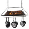 Meyda Wild Horses Oblong Pot Rack