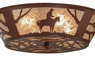 Meyda Cowboy Flushmount Ceiling Light