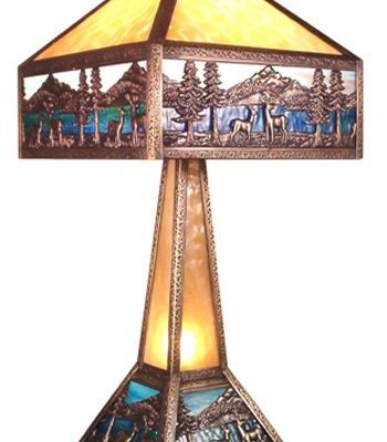 Deer Lodge Lighted Base Table Lamp