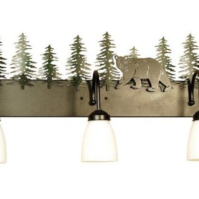 Meyda Northwoods Lone Bear 3 Lt Bath Vanity