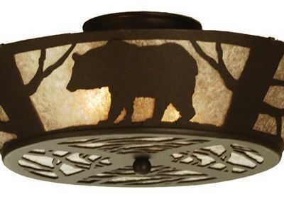 Bear on the Loose Flushmount Ceiling Light