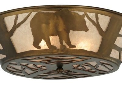 Bear on the Loose Flushmount Ceiling Light