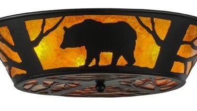 Bear on the Loose Flushmount Ceiling Light