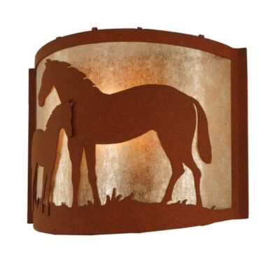 Meyda Mare and Foal Wall Sconce
