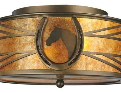 Horseshoe Flushmount Ceiling Light