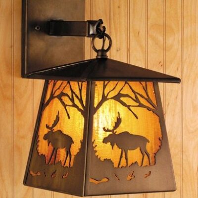 Meyda Moose at Dawn Hanging Wall Sconce