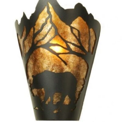 Bear at Dawn Wall Sconce