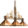 Meyda Winter Pine Tall Pines 3 Lt Island/Pool Table Light