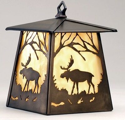 Moose at Dawn Hanging Wall Sconce