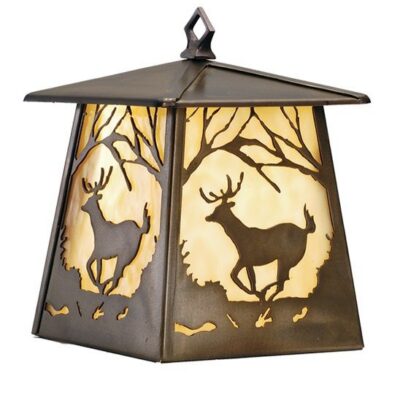 Deer at Dawn Hanging Wall Sconce