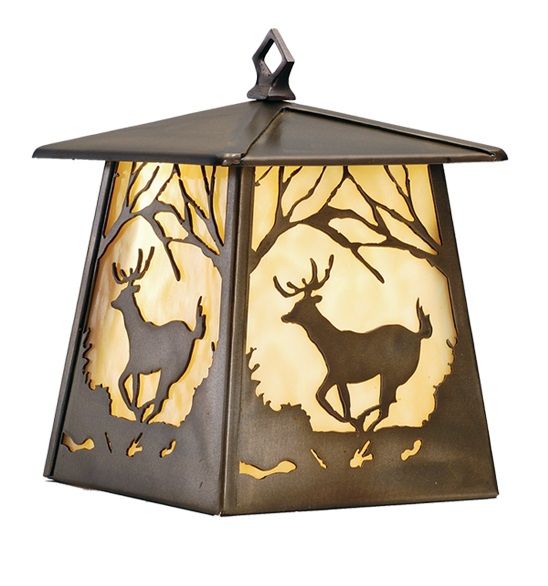 Deer at Dawn Hanging Wall Sconce