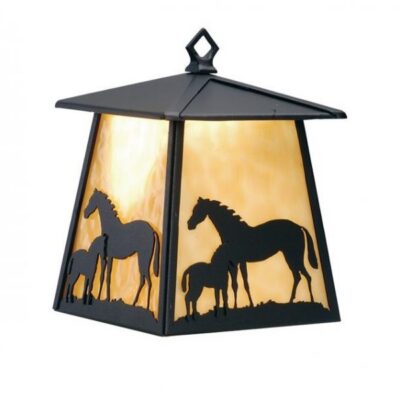 Mare and Foal Hanging Wall Sconce
