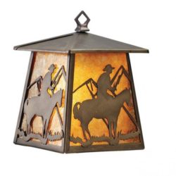 Cowboy Hanging Wall Sconce