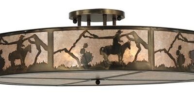 Cowboy Semi-Flushmount Ceiling Light