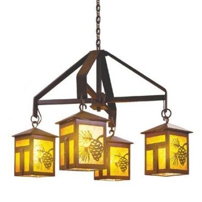 Small Mission Lake Chandelier