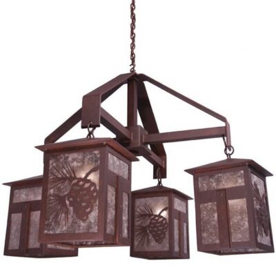 Large Mission Lake Chandelier
