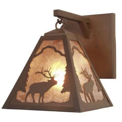 Timber Ridge Elk Hanging Lantern
