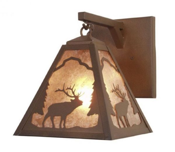 Timber Ridge Elk Hanging Lantern
