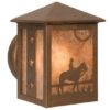 Cowboy Sunset Peaked Wall Sconce