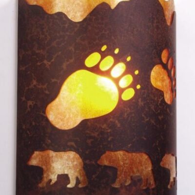 Bear Tracks Wall Sconce