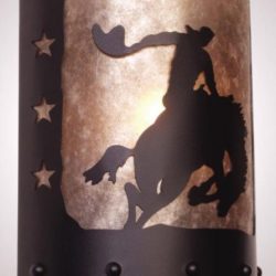 Bronco Rider Wall Sconce