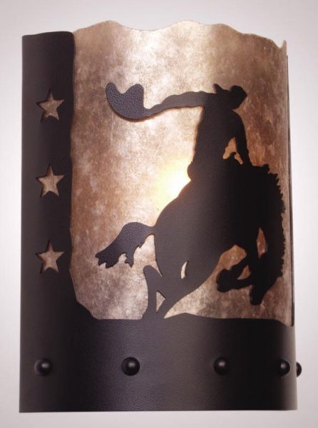 Bronco Rider Wall Sconce