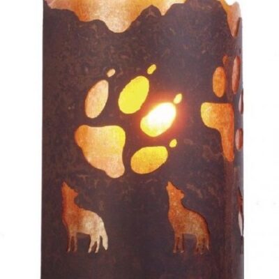 Wolf Tracks Wall Sconce