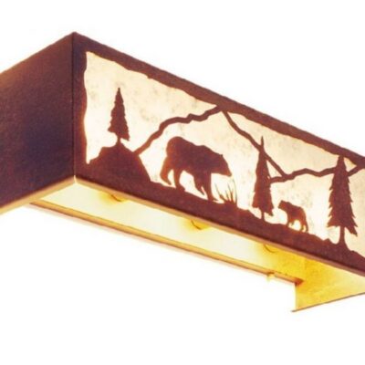 Timber Ridge Bear Rustic Bath Vanity
