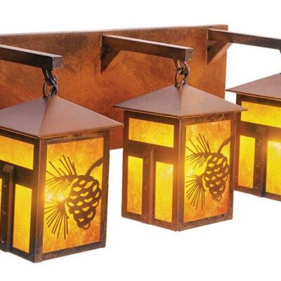 Mission Lake Triple Lantern Bath Vanity