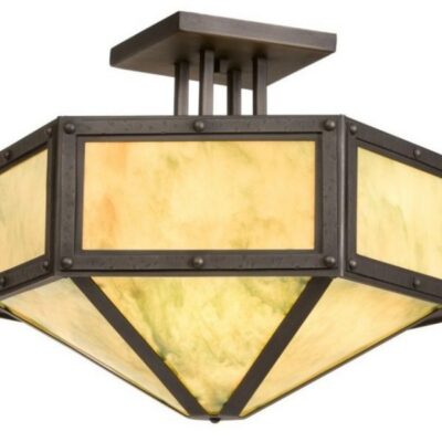 Rivets Hexagon Drop Ceiling Light